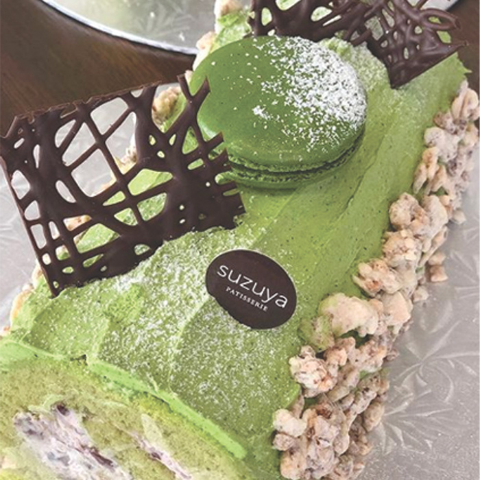Green Tea Log Cake