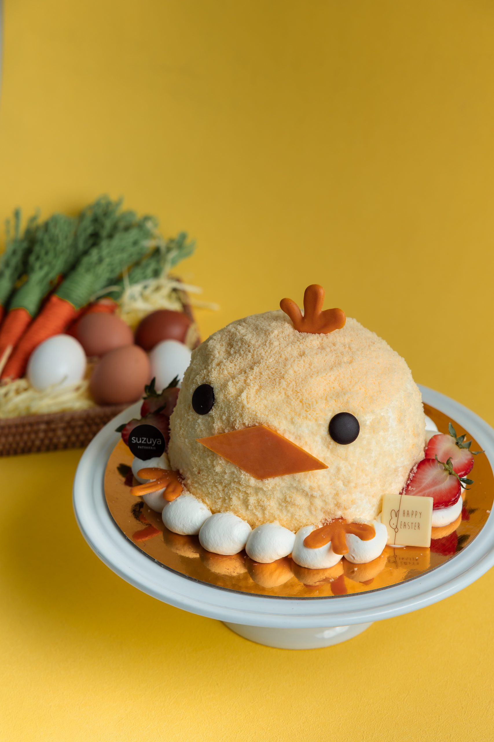 Easter Chick Strawberry Cake Suzuya Patisserie & Cafe in Las Vegas