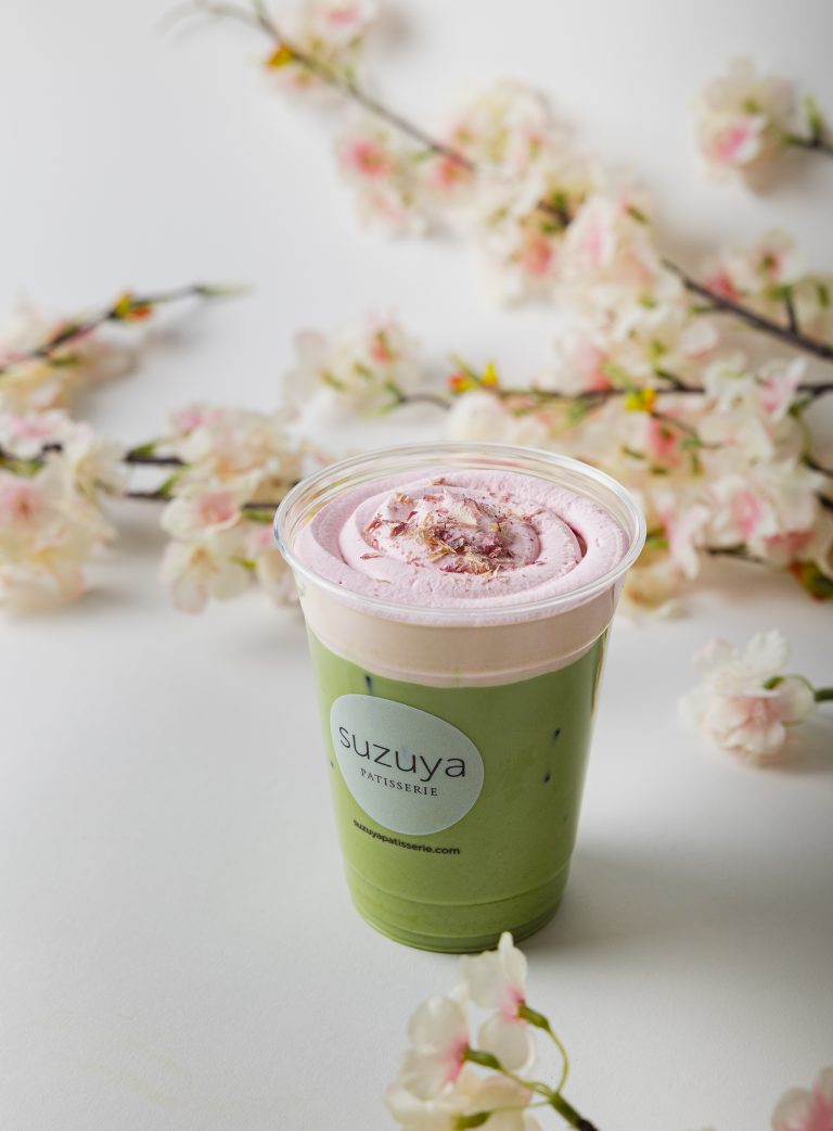 Sakura Matcha Latte Suzuya Patisserie&cafe in Las Vegas