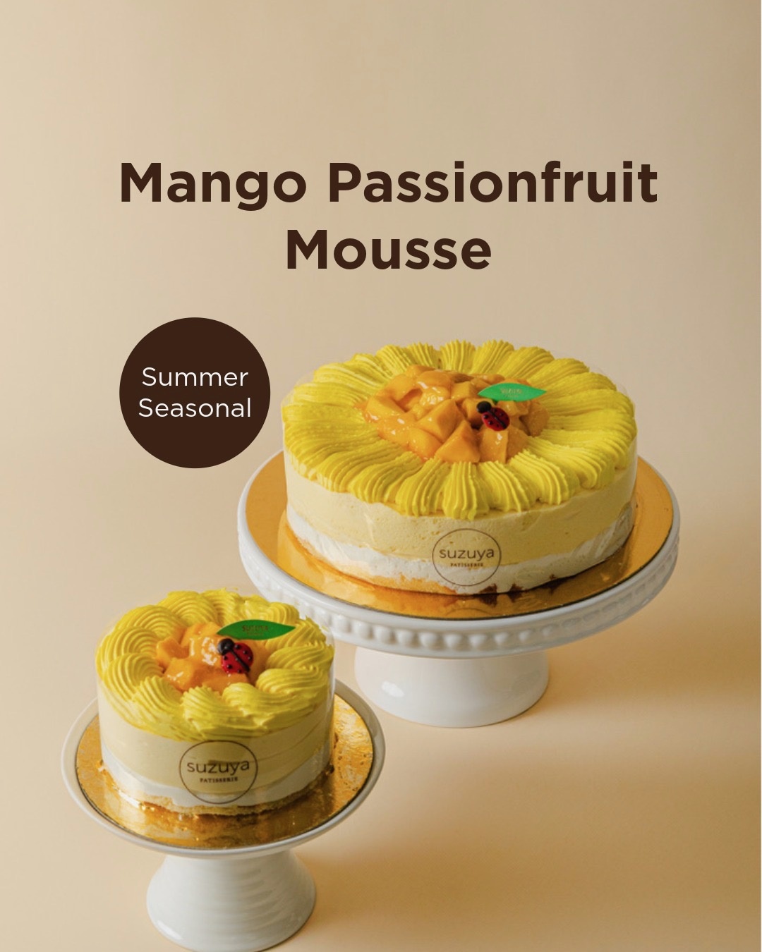 Mango Passionfruit Mousse Suzuya Patisserie&Cafe in Las Vegas